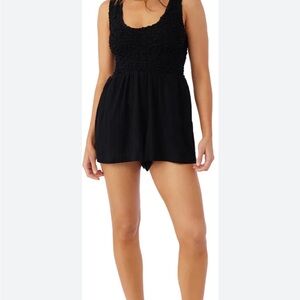 Free People Black Sleeveless Romper